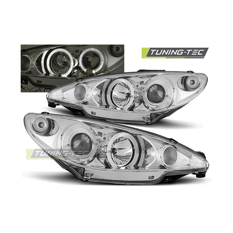 PEUGEOT 206 02- ANGEL EYES CHROME, 206