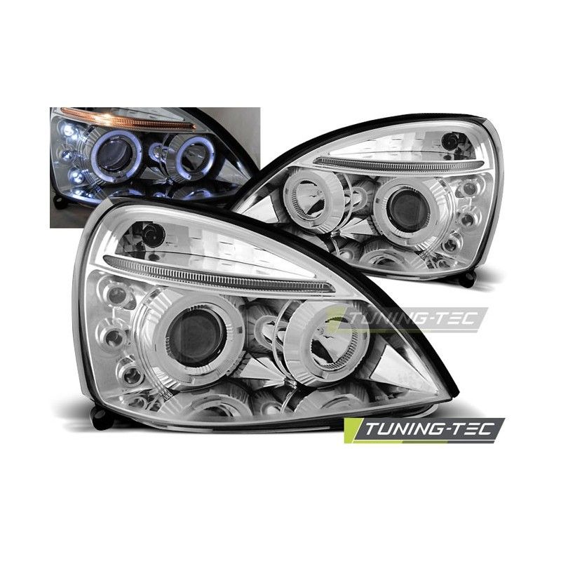 RENAULT CLIO II 06.01-09.05 ANGEL EYES CHROME, Clio II 98-05