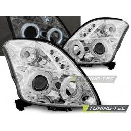 SUZUKI SWIFT 05.05-10 ANGEL EYES CHROME, Swift I 04-11