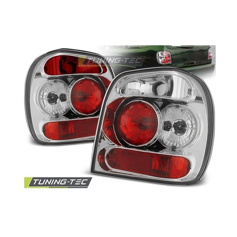 TAIL LIGHTS CHROME fits VW POLO 6N 10.94-09.99, Polo III 6N/6N2 94-01