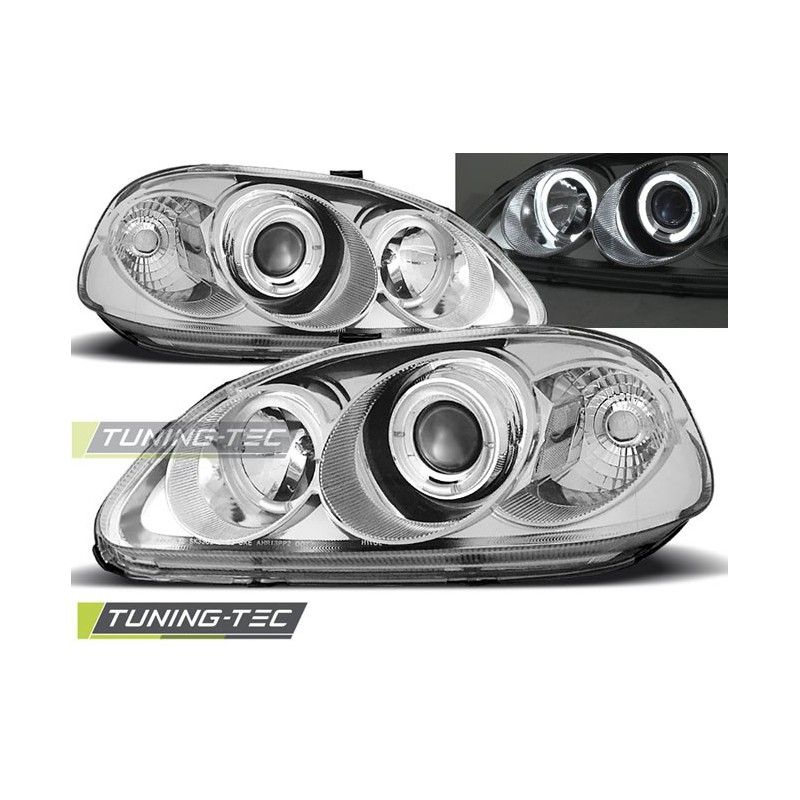 HONDA CIVIC 03.99-02.01 ANGEL EYES CHROME, Civic 6 96-00