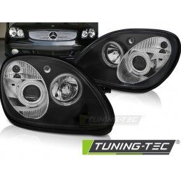 HEADLIGHTS ANGEL EYES BLACK fits MERCEDES R170 SLK 04.96-04, SLK R170