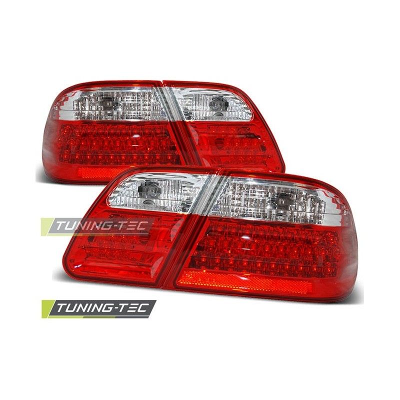 LED TAIL LIGHTS RED WHITE fits MERCEDES W210 95-03.02, Classe E W210