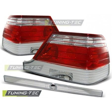 TAIL LIGHTS RED WHITE fits MERCEDES W140 95-10.98, Classe S w126/W140