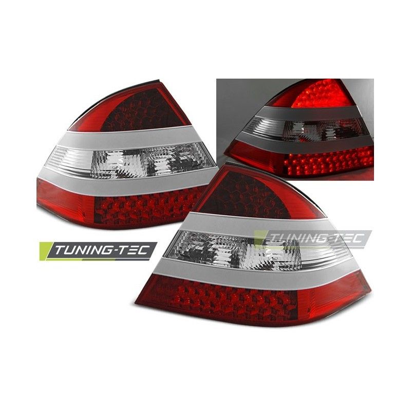 LED TAIL LIGHTS RED WHITE fits MERCEDES W220 S-KLASA 09.98-05.05, Classe S W220
