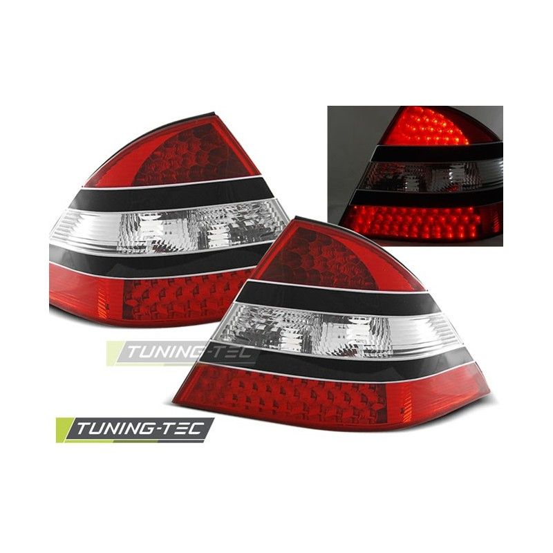 LED TAIL LIGHTS RED BLACK fits MERCEDES W220 S-KLASA 09.98-05.05, Classe S W220