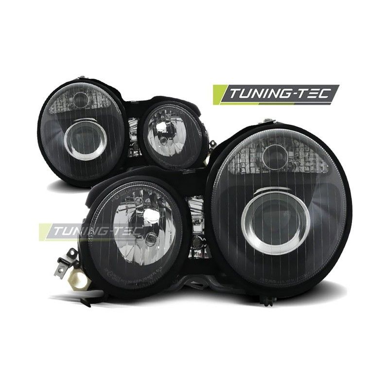HEADLIGHTS BLACK fits MERCEDES W210 E-KLASA 95-05.99, Classe E W210 HEADLIGHTS BLACK fits MERCEDES W210 E-KLASA 95-05.99, Classe E W210