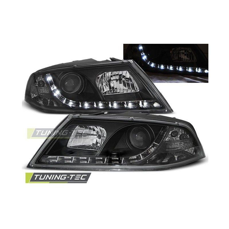 HEADLIGHTS DAYLIGHT BLACK fits SKODA OCTAVIA 2 03.04- 08, Octavia II 04-13