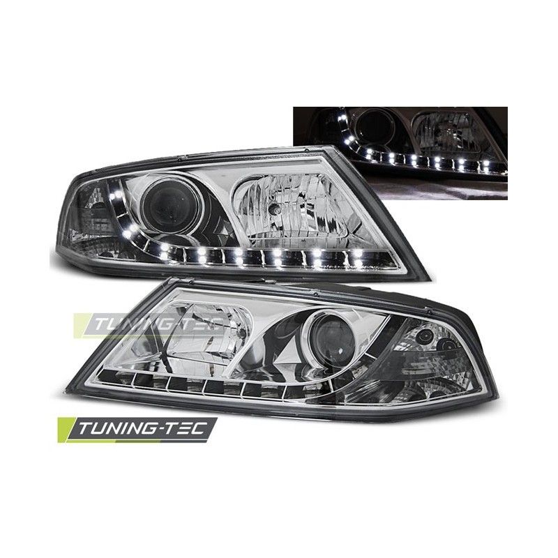 HEADLIGHTS DAYLIGHT CHROME fits SKODA OCTAVIA 2 03.04-08, Octavia II 04-13