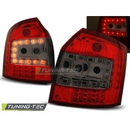 LED TAIL LIGHTS RED SMOKE fits AUDI A4 10.00-10.04 AVANT, A4 B6 00-05