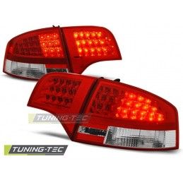 LED TAIL LIGHTS RED WHITE fits AUDI A4 B7 11.04-11.07 SEDAN, A4 B7 04-08