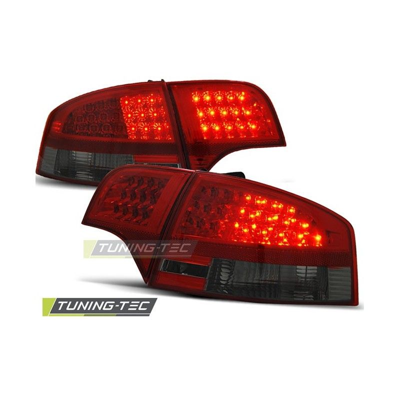 LED TAIL LIGHTS RED SMOKE fits AUDI A4 B7 11.04-11.07 SEDAN, A4 B7 04-08