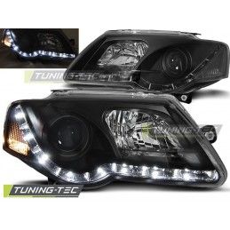 HEADLIGHTS DAYLIGHT BLACK fits VW PASSAT B6 3C 03.05-10, Passat B6 05-10