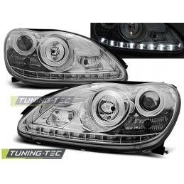 HEADLIGHTS DAYLIGHT CHROME fits MERCEDES W220 S-KLASA 09.98-05.05, Classe S W220