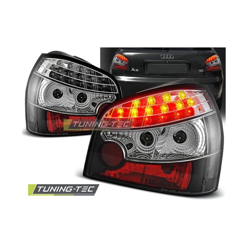 LED TAIL LIGHTS BLACK fits AUDI A3 08.96-08.00, A3 8L 96-03