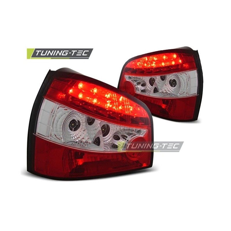 LED TAIL LIGHTS RED WHITE fits AUDI A3 09.96- 08.00, A3 8L 96-03