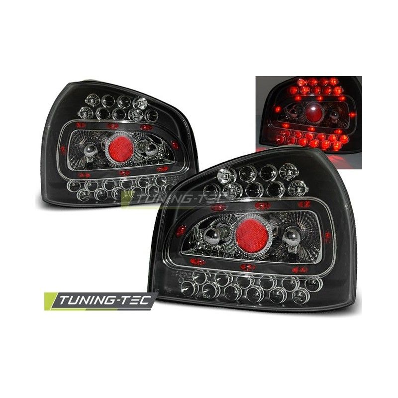 LED TAIL LIGHTS BLACK fits AUDI A3 08.96-08.00, A3 8L 96-03