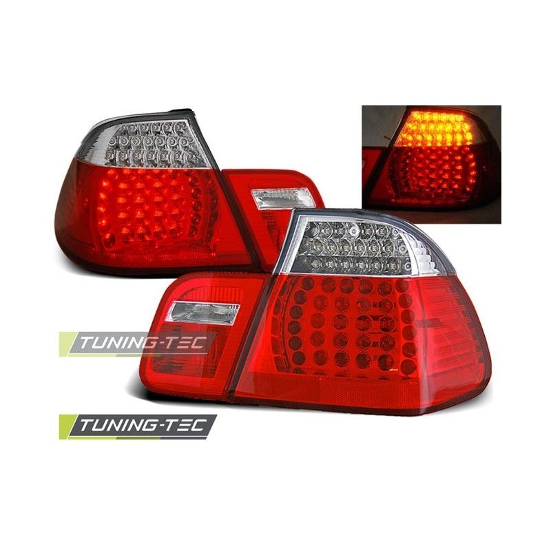 LED TAIL LIGHTS RED WHITE fits BMW E46 05.98-08.01 SEDAN, Eclairage Bmw