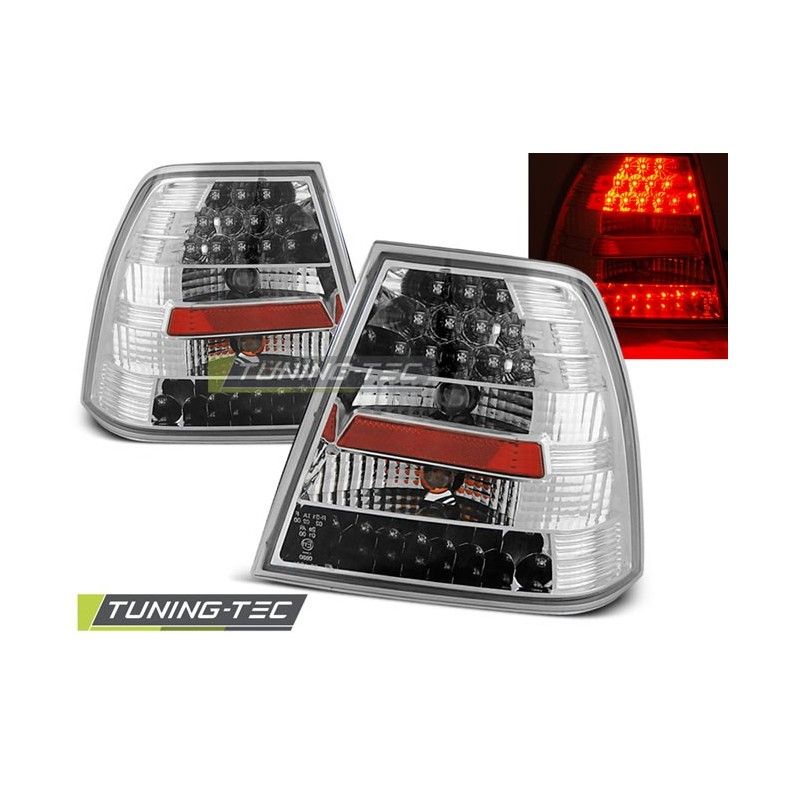 LED TAIL LIGHTS CHROME fits VW BORA 09.98-07.05, Eclairage Volkswagen