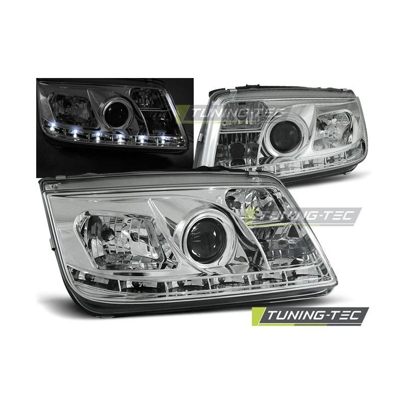 HEADLIGHTS DAYLIGHT CHROME fits VW BORA 09.98-05.05, Eclairage Volkswagen