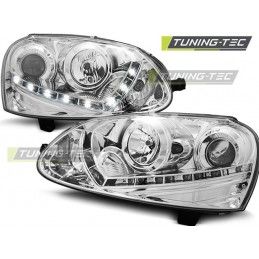 HEADLIGHTS DAYLIGHT CHROME fits VW GOLF 5 03-08, Golf 5