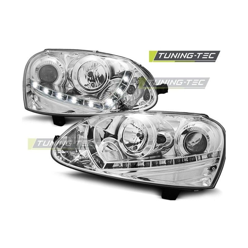 HEADLIGHTS DAYLIGHT CHROME fits VW GOLF 5 03-08, Golf 5