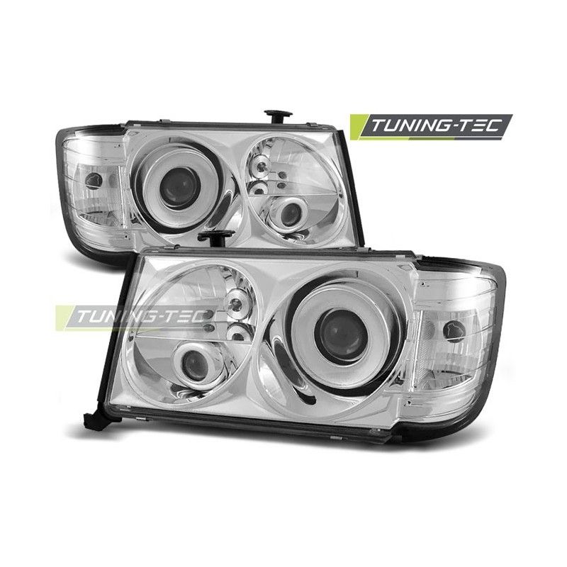 HEADLIGHTS CHROME fits MERCEDES W124 01.85-04.93, Classe E W124