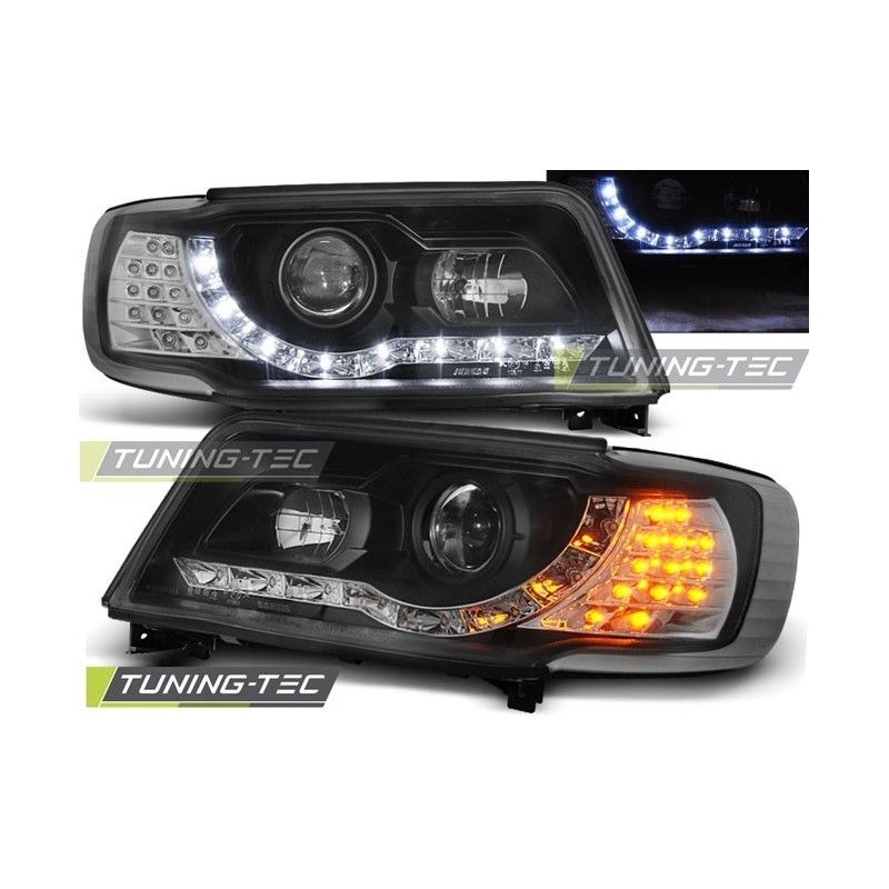 HEADLIGHTS DAYLIGHT BLACK fits AUDI 100 C4 12.90-06.94, 100