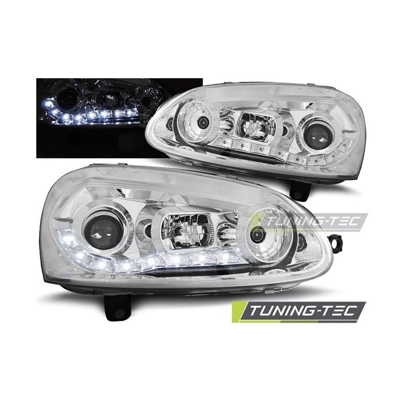 HEADLIGHTS DAYLIGHT CHROME fits VW GOLF 5, Golf 5