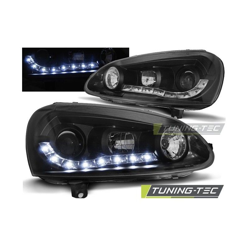 HEADLIGHTS DAYLIGHT BLACK fits VW GOLF 5, Golf 5