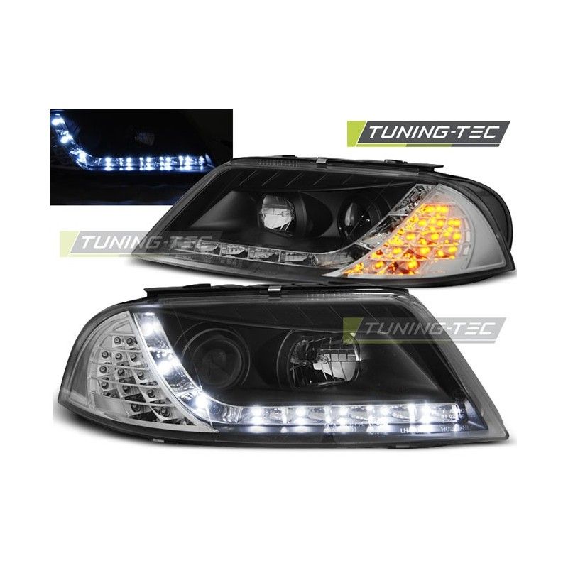 HEADLIGHTS DAYLIGHT BLACK fits VW PASSAT 3BG B5 FL 09.00-03.05, Passat B5 96-05 HEADLIGHTS DAYLIGHT BLACK fits VW PASSAT 3BG B5 FL 09.00-03.05, Passat B5 96-05