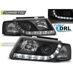 HEADLIGHTS TRUE DRL BLACK fits VW PASSAT B5 3B 11.96-08.00, Passat B5 96-05