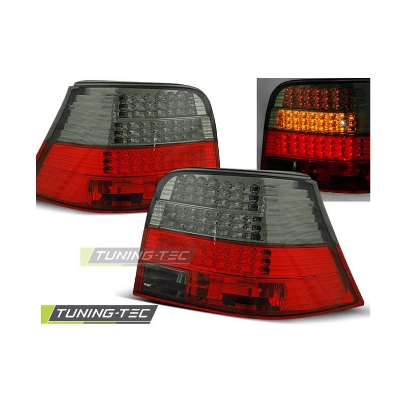 LED TAIL LIGHTS RED SMOKE fits VW GOLF 4 09.97-09.03, Golf 4 LED TAIL LIGHTS RED SMOKE fits VW GOLF 4 09.97-09.03, Golf 4