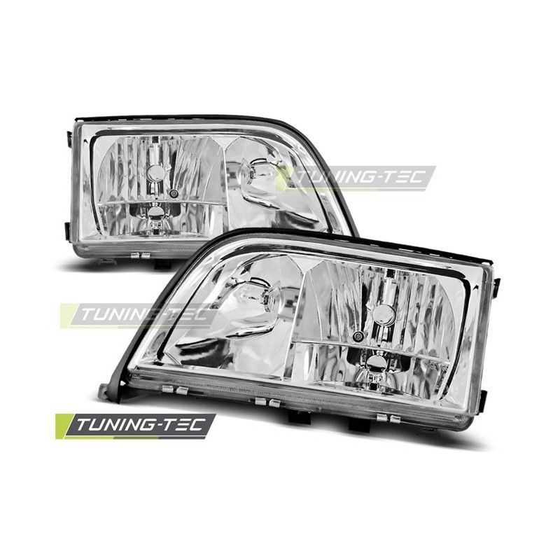 HEADLIGHTS CHROME fits MERCEDES W140 S-KLASA 03.91-10.98, Classe S w126/W140