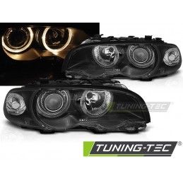 HEADLIGHTS ANGEL EYES BLACK fits BMW E46 04.99-03 COUPE CABRIO , Serie 3 E46 Coupé/Cab