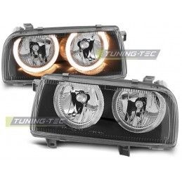 HEADLIGHTS ANGEL EYES BLACK fits VW VENTO 01.92-08.98, Vento