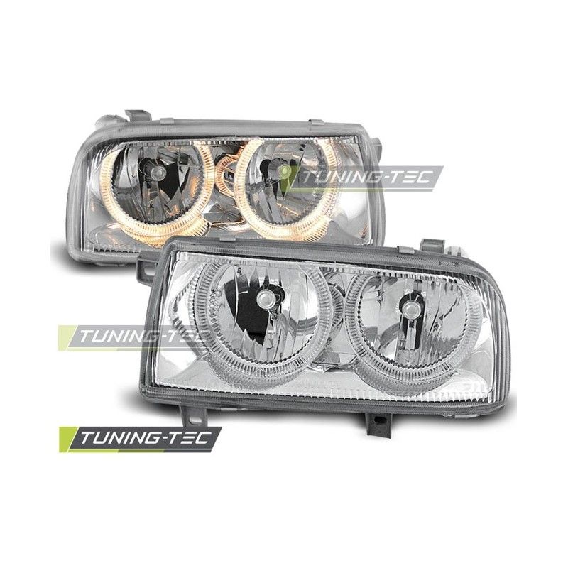 HEADLIGHTS ANGEL EYES CHROME fits VW VENTO 01.92-08.98, Vento