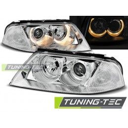 HEADLIGHTS ANGEL EYES CHROME fits VW PASSAT 3BG B5 FL 09.00-03.05, Passat B5 96-05