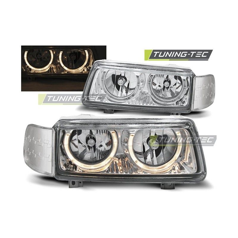 HEADLIGHTS ANGEL EYES CHROME fits VW PASSAT B4 11.93-05.97, Passat B4 93-96