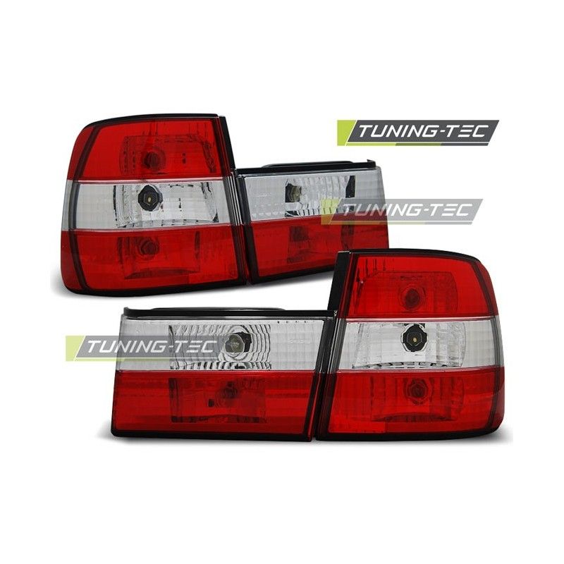 TAIL LIGHTS RED WHITE fits BMW E34 02.88-12.95 SEDAN, Serie 5 E34