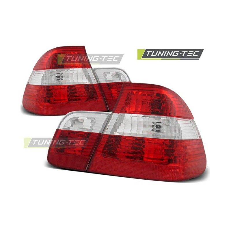 TAIL LIGHTS RED WHITE fits BMW E46 09.01-03.05, Eclairage Bmw