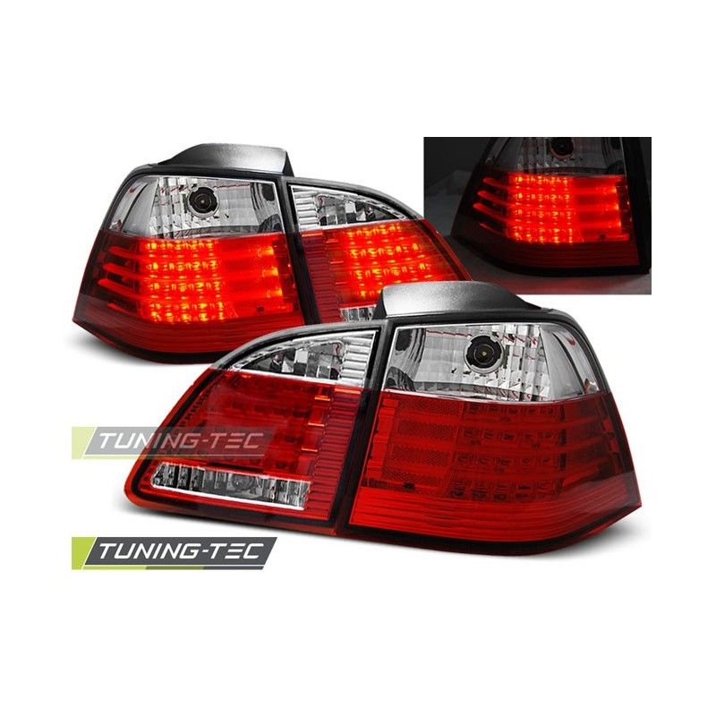 LED TAIL LIGHTS RED WHITE fits BMW E61 04-03.07, Eclairage Bmw