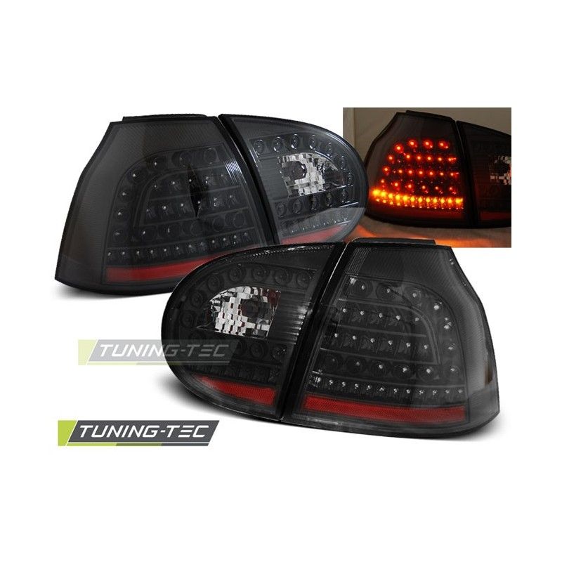 LED TAIL LIGHTS BLACK fits VW GOLF 5 10.03-09, Golf 5