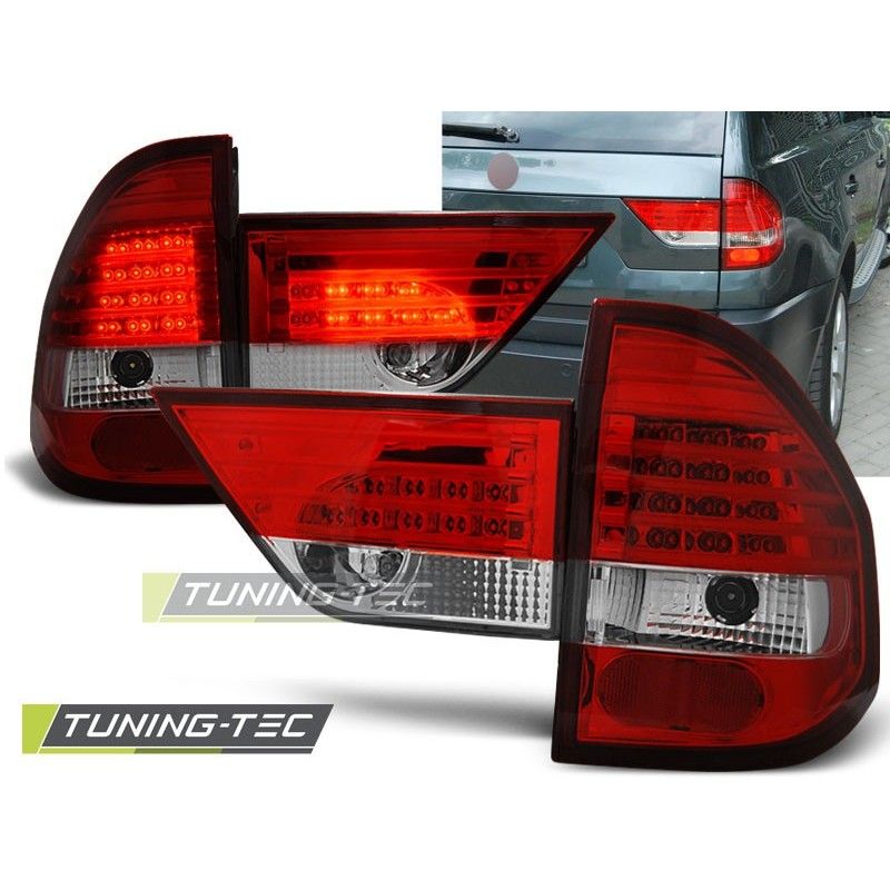 LED TAIL LIGHTS RED WHITE fits BMW X3 E83 01.04-06, Eclairage Bmw