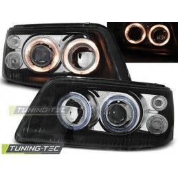 HEADLIGHTS ANGEL EYES BLACK fits VW T5 04.03-08.09, T5