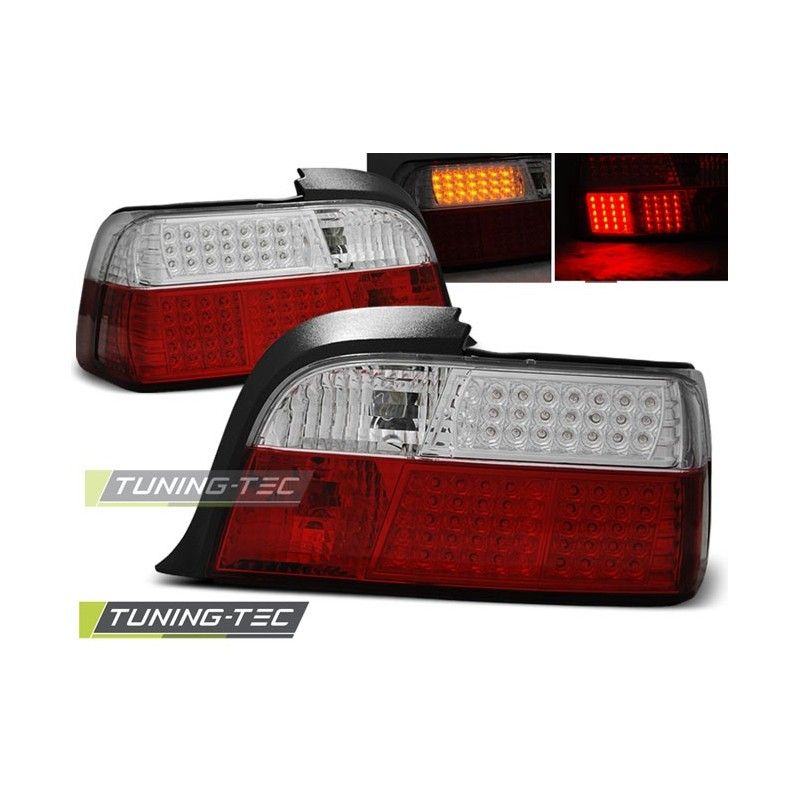 LED TAIL LIGHTS RED WHITE fits BMW E36 12.90-08.99 COUPE, Serie 3 E36 Coupé/Cab