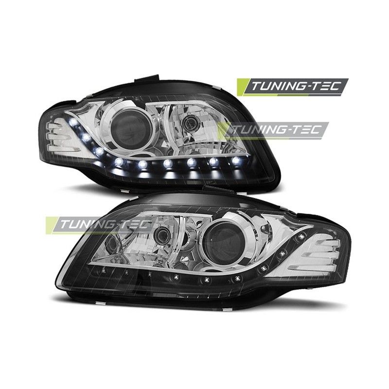 HEADLIGHTS DAYLIGHT BLACK fits AUDI A4 B7 11.04-03.08, A4 B7 04-08