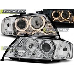 HEADLIGHTS ANGEL EYES CHROME fits AUDI A6 05.97-09.99, A6 4B C5 97-04