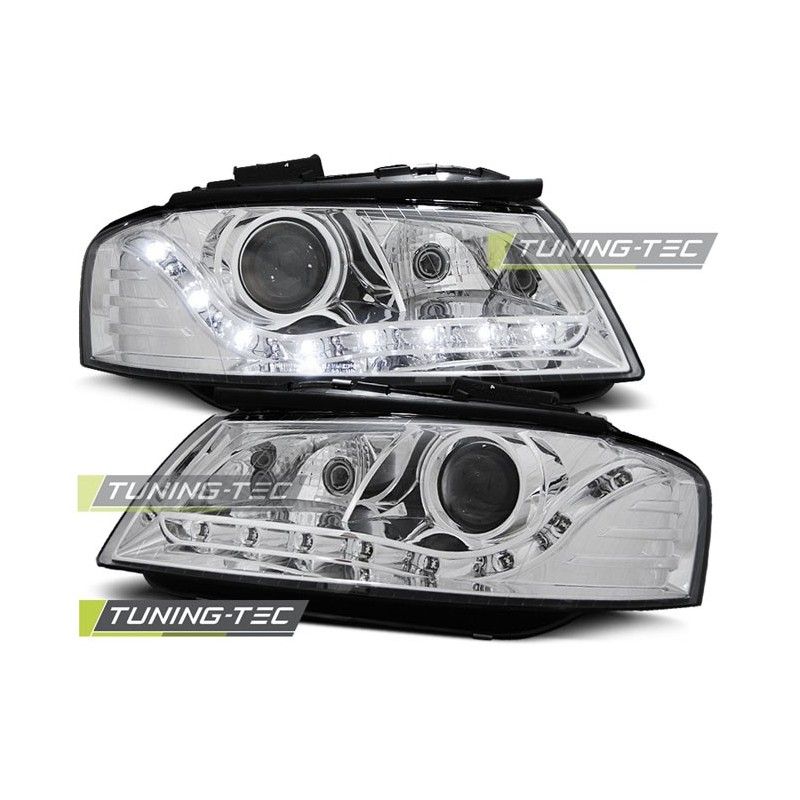 HEADLIGHTS DAYLIGHT CHROME fits AUDI A3 8P 05.03-03.08, A3 8P 03-08