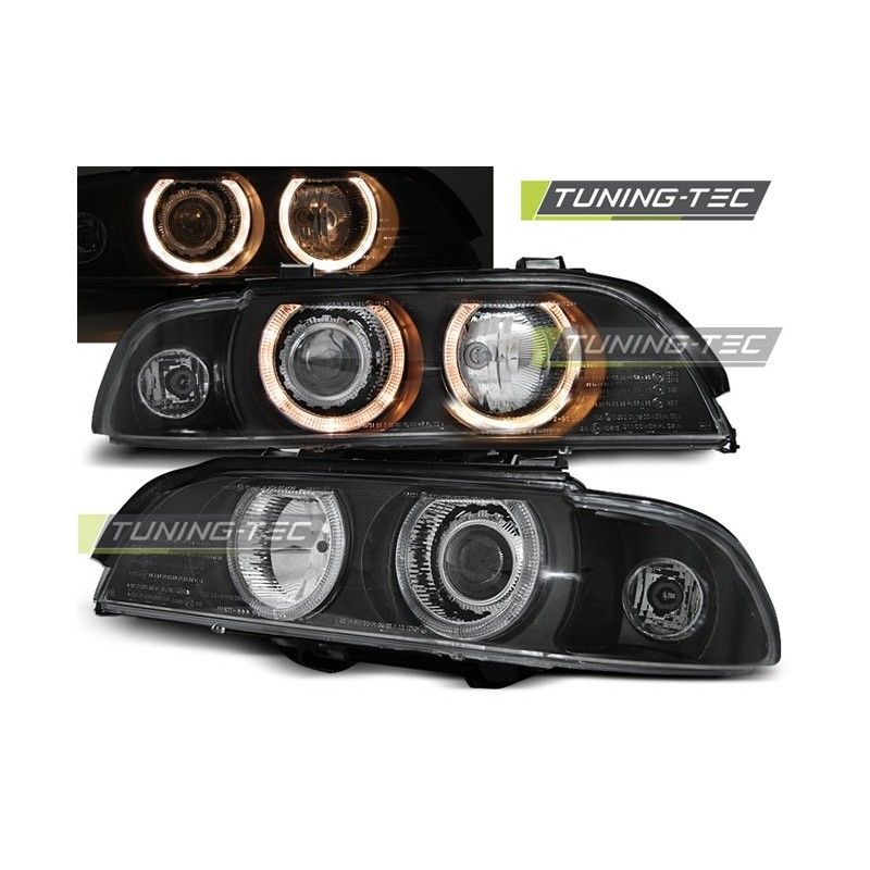 HEADLIGHTS ANGEL EYES BLACK fits BMW E39 09.95-06.03, Serie 5 E39